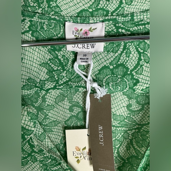 J. Crew Green Lace Midi Dress - Picture 8 of 8